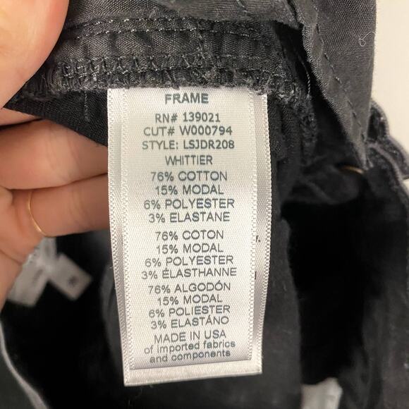 FRAME Le Skinny De Jeanne Raw Hem Jeans in Whittier Size 28 - Picture 9 of 10